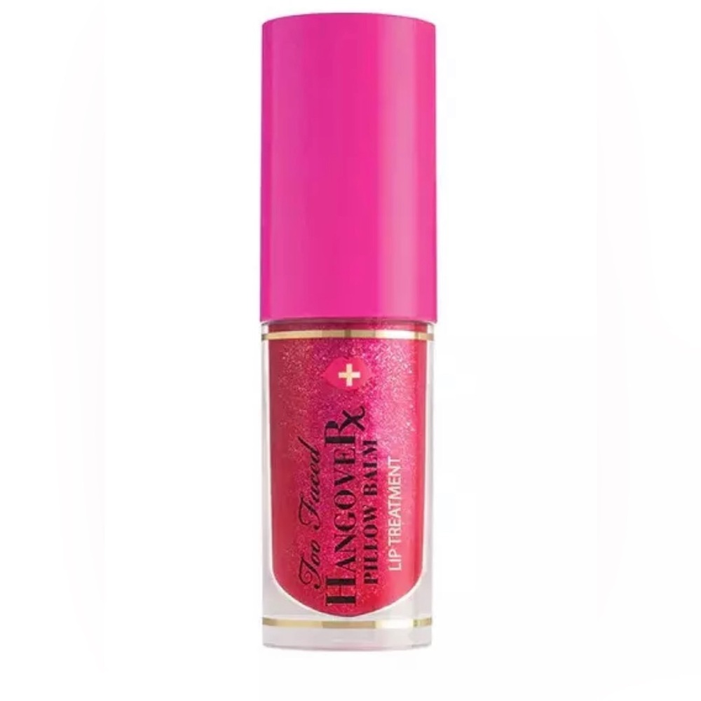 Too faced 
HANGOVER rx 
PILLOW BALM
LIP GlOSS